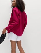 Marks & Spencer Ленена риза Тъмночервен