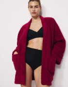 Marks & Spencer Мъхест халат с джобове Бордо