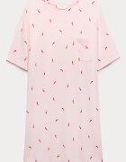 Marks & Spencer Нощница с модал и фигурален принт Светлорозов