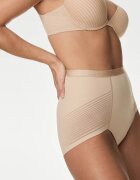 Marks & Spencer Оформящи бикини с висока талия Тъмнобежово