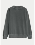 Marks & Spencer Памучен суитшърт с овално деколте - Tъмносив
