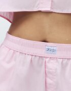 Marks & Spencer Памучна къса долна пижама с еластична талия Светлорозов