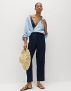 Marks & Spencer Панталон с лен и връзка