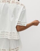 Marks & Spencer Плажна риза с бродерии Бял