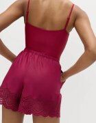Marks & Spencer Плажни шорти с бродерии и връзка Малина