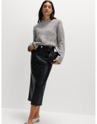 Marks & Spencer Пуловер с вълна и декоративни камъни - Сив меланж