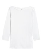 Marks & Spencer Слим блуза с 3/4 ръкави Бял