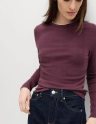 Marks & Spencer Слим блуза с овално деколте Бледовиолетов