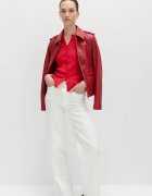 Marks & Spencer Жилетка с къси ръкави и копчета Аленочервен