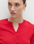 Marks & Spencer Жилетка с къси ръкави и копчета Аленочервен
