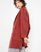 MAX&Co. Палто Tarocco с уголемени джобове Бледочервен