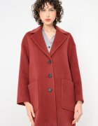 MAX&Co. Палто Tarocco с уголемени джобове Бледочервен