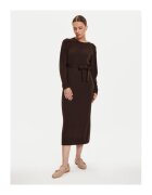 Max Mara Leisure Дамска плетена рокля кафява - изработена от качествена материя