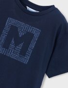 Mayoral Тениска от памук с лого Ултрамарин синьо