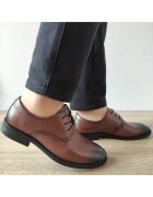 Mels Елегантни мъжки обувки 10663 Brown - Кафяви