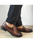 Mels Елегантни мъжки обувки B16235 Brown - Кафяви