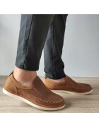 Mels Мъжки перфорирани обувки Z1248703-5 Taupe - Taupe