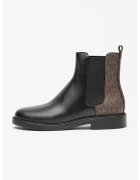 Michael Kors Боти Chelsea с лого - Черен/Кафяв