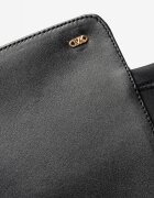 Michael Kors Ботуши до коляното с кожа и тексил Черен