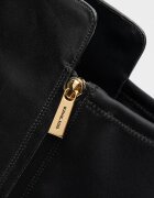Michael Kors Ботуши до коляното с кожа и тексил Черен