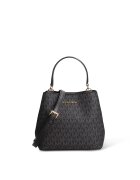 Michael Kors Чанта от платно с монограм - Черен - 17 x 20 x 10.8 cm
