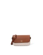 Michael Kors Чанта през рамо от еко кожа Astrea с монограм - Бял/Кафяв