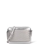Michael Kors Чанта през рамо Solara Chic от еко кожа с метализиран ефект - Сребрист