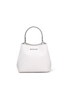 Michael Kors Чанта Seraphina от импрегнирана материя с монограм - Бял