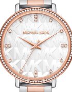 Michael Kors Часовник от неръждаема стомана с двуцветен дизайн Rose Gold/Сребрист