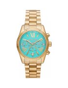 Michael Kors Дамски часовник Lexington Аналогов 822380332 Златист