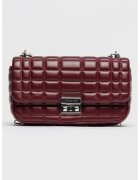 Michael Kors Капитонирана кожена чанта Tribeca - Виолетов