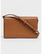 Michael Kors Кожена чанта през рамо Jet Set - Канелено кафяво