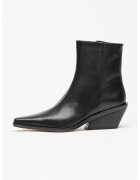 Michael Kors Кожени боти Nash с кубински ток - Черен