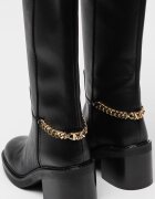 Michael Kors Кожени ботуши Carlisle Черен