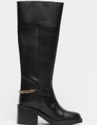 Michael Kors Кожени ботуши Carlisle Черен