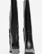 Michael Kors Кожени ботуши Matilda flex Черен