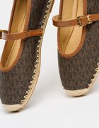 Michael Kors Пантофки Lynn Signature тип Mary Jane с монограм Кафяв