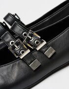 Michael Kors Пантофки Rowen от еко кожа Черен