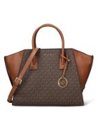 Michael Kors Шопинг чанта от еко кожа Atheria с монограм - Кафяв/Светлокафяв