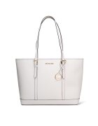 Michael Kors Шопинг чанта Valoria Nova от кожа - Бял