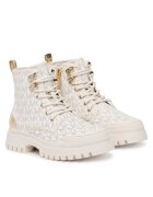 Michael Michael Kors Боти за момичета - екологична кожа - бял/златист