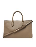 Michael Michael Kors Дамска чанта Birch 115 - цвят Scarlett - от естествена кожа