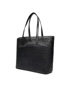 Michael Michael Kors Дамска чанта Eliza - естествена кожа - черна