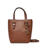 Michael Michael Kors Дамска чанта Luggage 230 Quinn - естествена кожа - цвят Luggage - размери 32x5x30cm