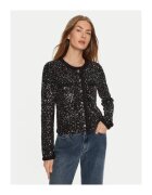 Michael Michael Kors Дамска жилетка черна - от плетена материя