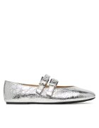 Michael Michael Kors Дамски балеринки - естествена кожа - сребристи - минималистичен дизайн