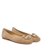 Michael Michael Kors Дамски балеринки Michael Kors - естествена кожа - бежови - Бежов
