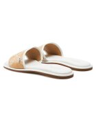Michael Michael Kors Дамски чехли Nat/Opticwht - естествена кожа