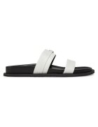 Michael Michael Kors Дамски чехли - Оптично бяло - естествена кожа - модел Mandy Flat Sandal