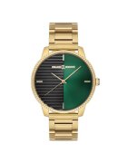 Milano X Change Мъжки часовник MEX3212 - 43 мм - златист цвят - стоманена каишка - кварцов механизъм - водоустойчивост 3 ATM